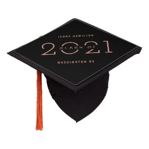 Toque De Diplômé Happy Year EDITABLE COLOR Graduation Cap