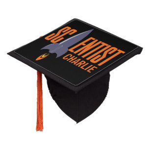Toque De Diplômé Haut de forme nommé fait sur commande de gland de