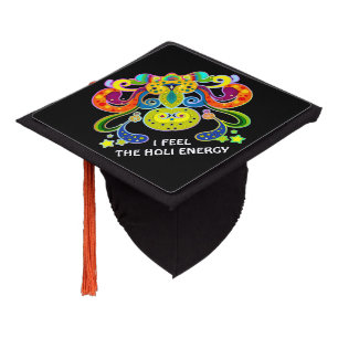 Toque De Diplômé holiES - abstraite vache sainte heureuse + vos idé