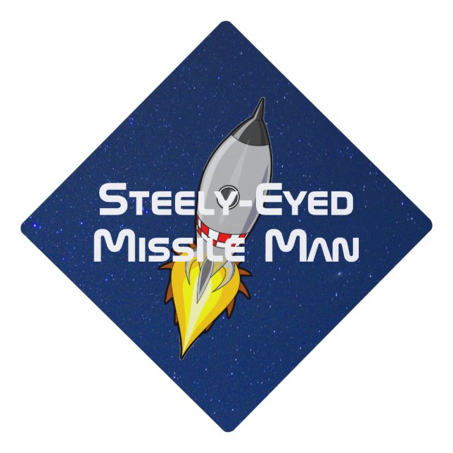 Toque De Diplômé Homme aux missiles à oeil serré (Devant)