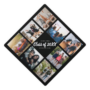 Toque De Diplômé Huit Instagram Photo Collage Grille Tassel Topper