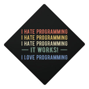 Toque De Diplômé I Hate Programmation - Drôle Programmeur I