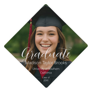 Toque De Diplômé Image personnalisée - Nom personnalisé