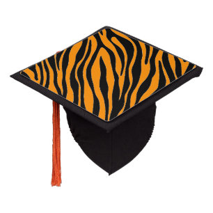 Toque De Diplômé Impression de la Zèbre orange Princeton