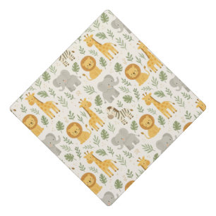 Toque De Diplômé Impression de nurserie d'animaux de safari
