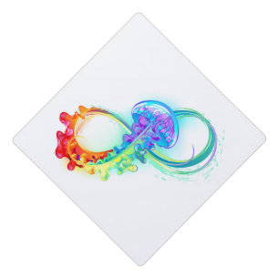 Toque De Diplômé Infinité avec la méduse arc-en-ciel