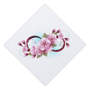 Toque De Diplômé Infinité avec les fleurs Sakura