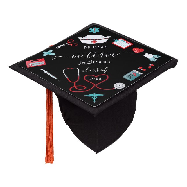 Toque De Diplômé Infirmière Casquette des icônes pour les loisirs (Incliné)