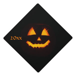 Toque De Diplômé Jack-o'-lantern éclairé