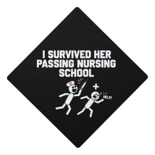 Toque De Diplômé J'ai survécu à son passage École d'infirmières Inf