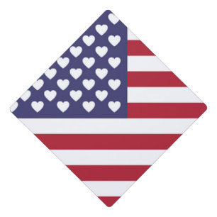 TOQUE DE DIPLÔMÉ J'AIME LES ÉTATS-UNIS D'AMÉRIQUE