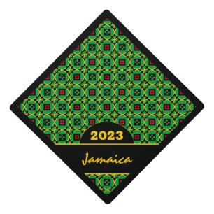 Toque De Diplômé Jamaïque Topper, Hearts & Jamaïque Drapeau mode