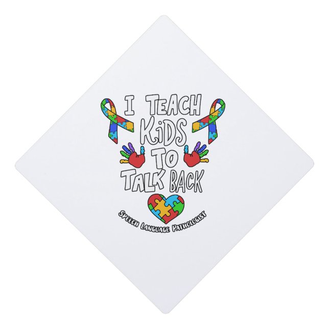 Toque De Diplômé J'Apprends Aux Enfants À Parler De La Thérapie Lin (Devant)