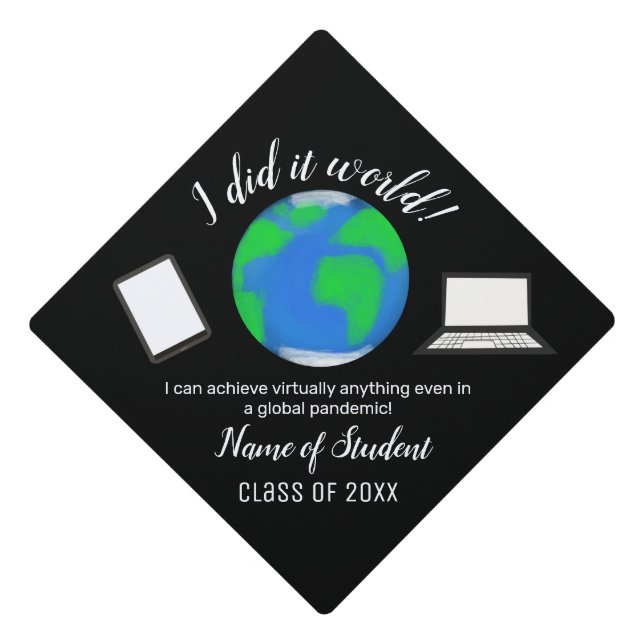 Toque De Diplômé Je l'ai fait World Custom (Devant)
