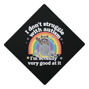 Toque De Diplômé Je Ne Lutte Pas Avec L'Autisme Autistique Funny Ra