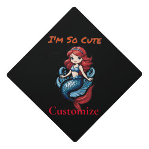 Toque De Diplômé Je suis tellement mignonne Mermaid Thunder_Cove
