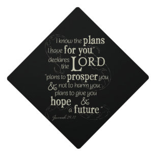 Toque De Diplômé Jérémie 29:11 Encourager la Bible Verse