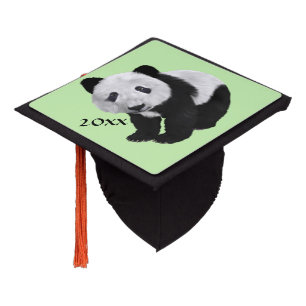 Toque De Diplômé Jeune panda vert