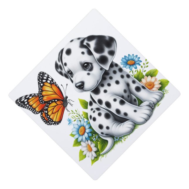 Toque De Diplômé Joli(e) ami(e) dalmate/papillon (Devant)