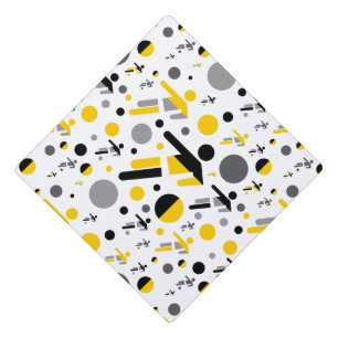 Toque De Diplômé Joli noir jaune football motif