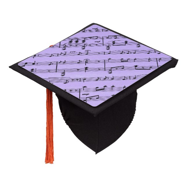 Toque De Diplômé Jolie musique violette (Incliné)