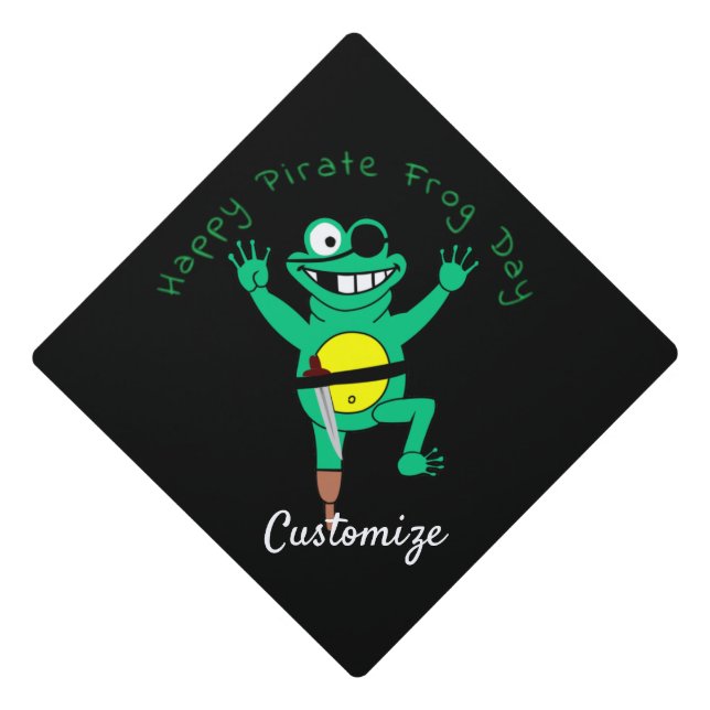 Toque De Diplômé Joyeuse grenouille pirate Jour Thunder_Cove (Devant)