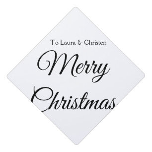 Toque De Diplômé Joyeux Noël ajoutez nom texte personnalisé cadeau