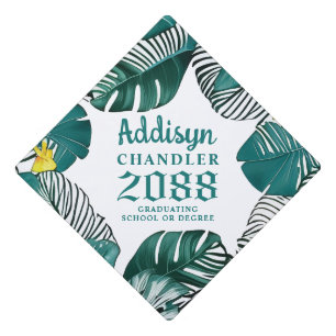 Toque De Diplômé Jungle Feuille Tropical Monstera Plante Lover