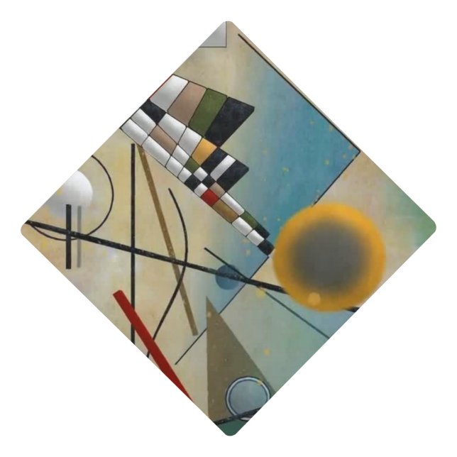Toque De Diplômé Kandinsky Composition Peinture Abstraite (Devant)