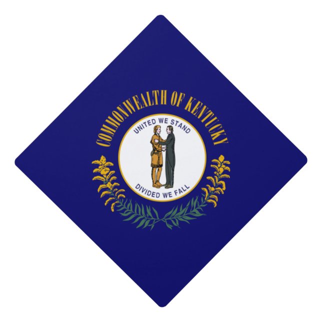 Toque De Diplômé Kentucky : Drapeau d'État américain du Commonwealt (Devant)