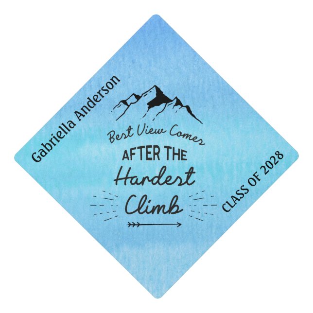 Toque De Diplômé La meilleure vue vient après la montée la plus (Devant)