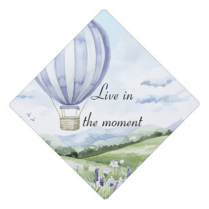 Toque De Diplômé Lavande Rayures Ballon Floral Baignoire de Mariée