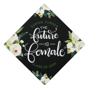 Toque De Diplômé L'avenir est - aquarelle - féministe féminin