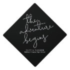 L'aventure commence la typographie noir et blanc