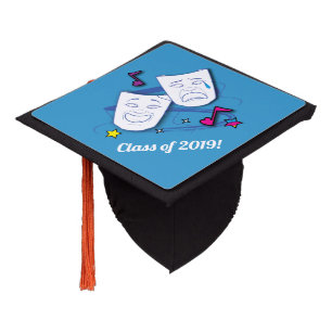 Toque De Diplômé Le drame de tragédie de comédie masque le