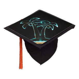 Toque De Diplômé Le regard du Lit au néon vers le haut des palmier