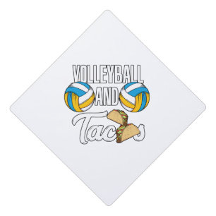 Toque De Diplômé Le Volley-Ball Et Le Tacos Un Cadeau De Sport Rapi