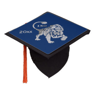 Toque De Diplômé Leo Lion Zodiac bleu marine