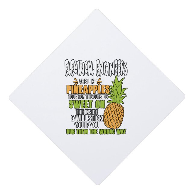 Toque De Diplômé Les Ingénieurs Électriques Sont Comme Des Ananas. (Devant)