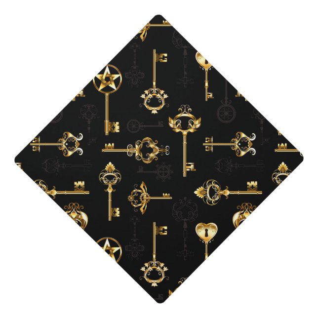 Toque De Diplômé Les Patters de Seamless avec Golden Keys (Devant)