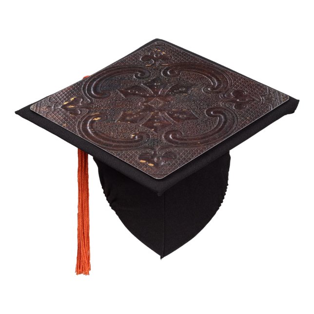 Toque De Diplômé Livre en cuir antique de Falln (Incliné)
