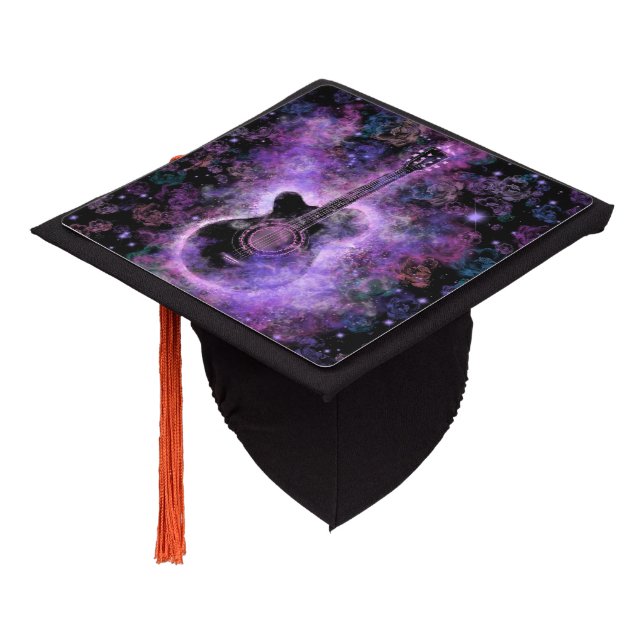 Toque De Diplômé Magic Guitar Danse Musique Graduation Cap Topper (Incliné)