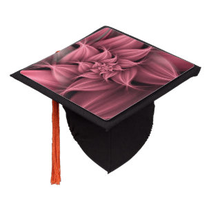 Toque De Diplômé Magnifique fleur de corail rose fractale