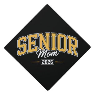 Toque De Diplômé Maman de Terminale 2026 Or Jaune Remise des Diplôm