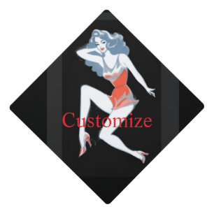 Toque De Diplômé Mannequin Glamour Posant Thunder_Cove