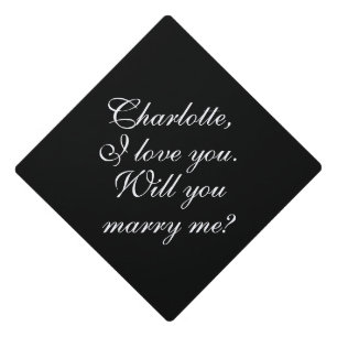 Toque De Diplômé Me marierez-vous une proposition de mariage de scr