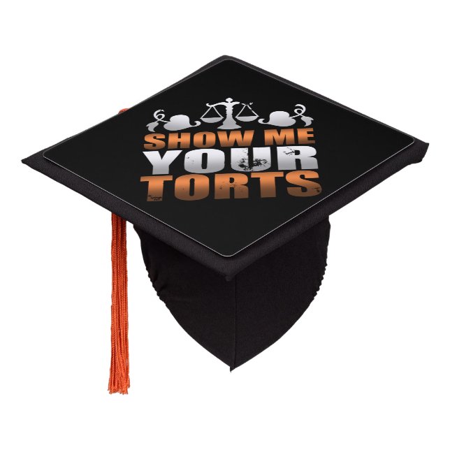 Toque De Diplômé Me montrer votre avocat Torts Droit étudiant Paral (Incliné)
