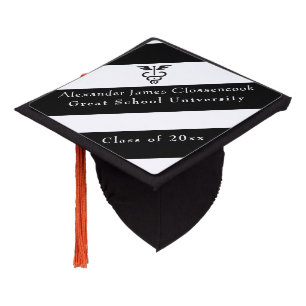 Toque De Diplômé Médicale Minimal Moderne Casquette noire