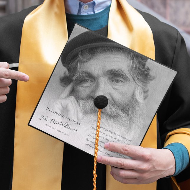 Toque De Diplômé Mémorial photo de hommage (Créateur téléchargé)