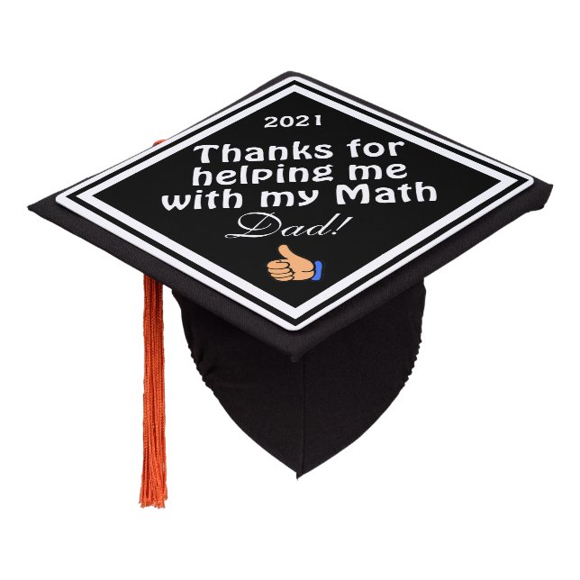 Toque De Diplômé Merci De M'Aider Avec Math Papa (Incliné)